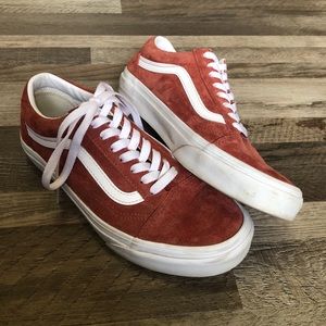 Rust suede low top Vans